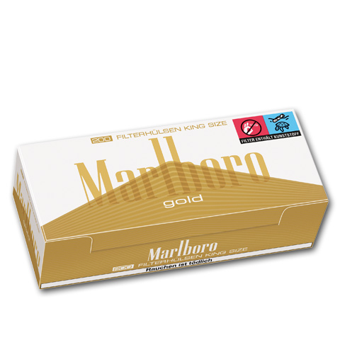 Marlboro Gold Filter - Hülsen, 200er