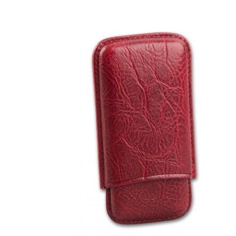 Zigarillo-Etui Wess Leder in burgund - 95x45x15mm, 5er