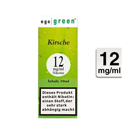 Ego Green E-Liquid Kirsche 12mg Nikotin