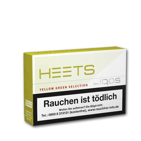 Heets Yellow Green Selection Tobacco Sticks Einzelpackung