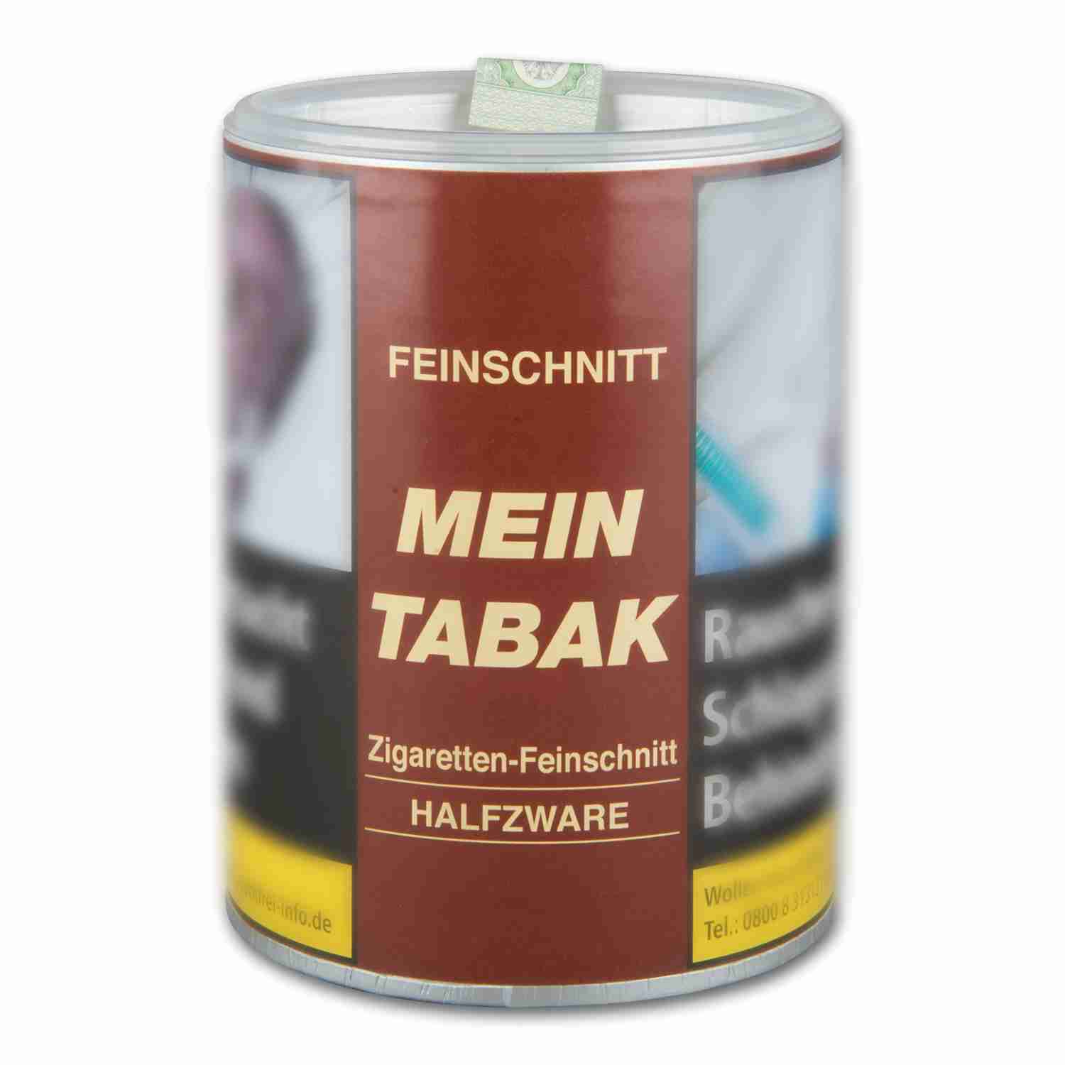 Mein Tabak Zigaretten Feinschnitt Halfzware,180g