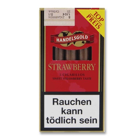 Handelsgold Sweet Strawberry Zigarillos, 5er Schachtel