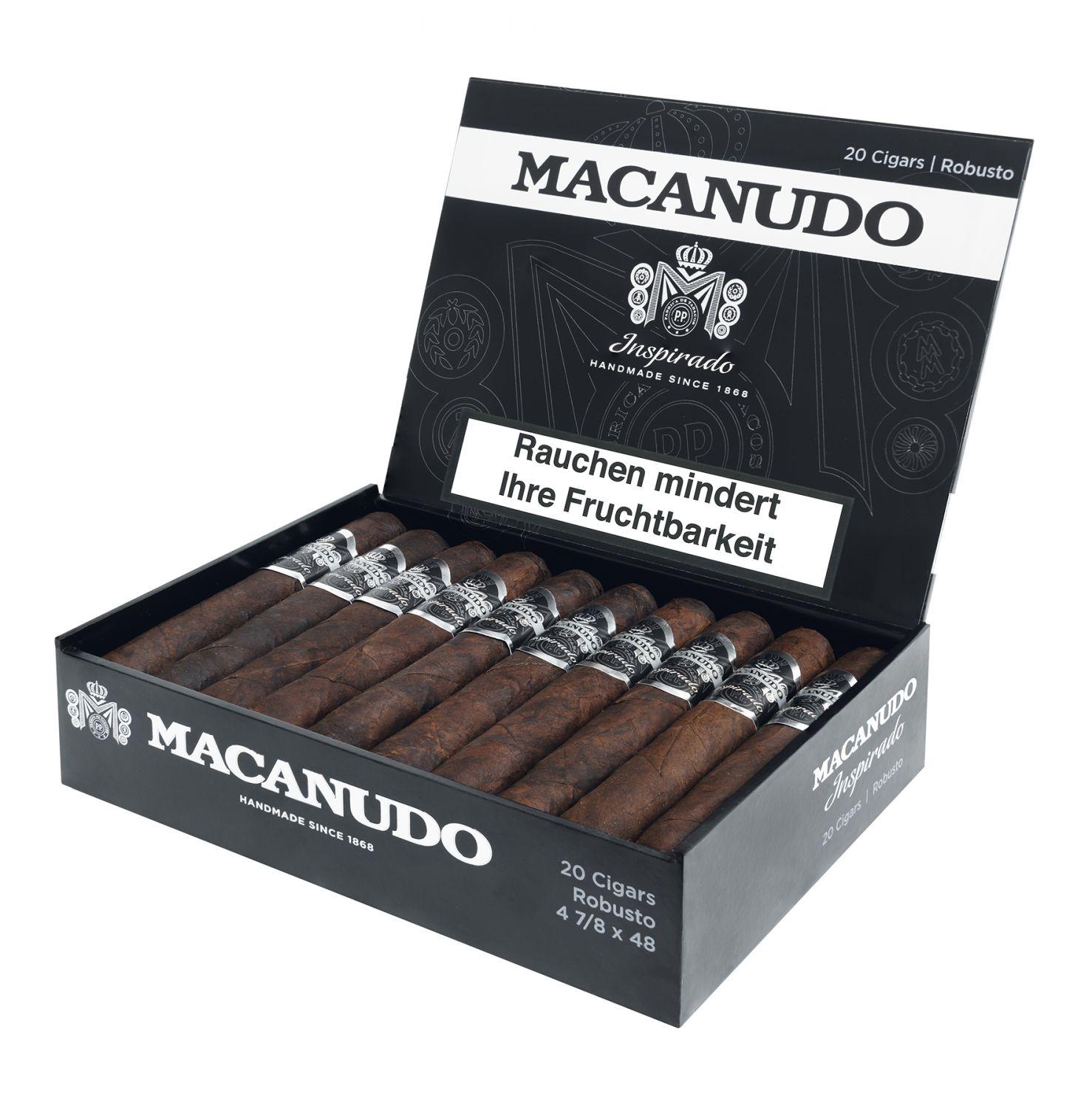 Macanudo Inspirado »Black« Robustos 20er Kiste