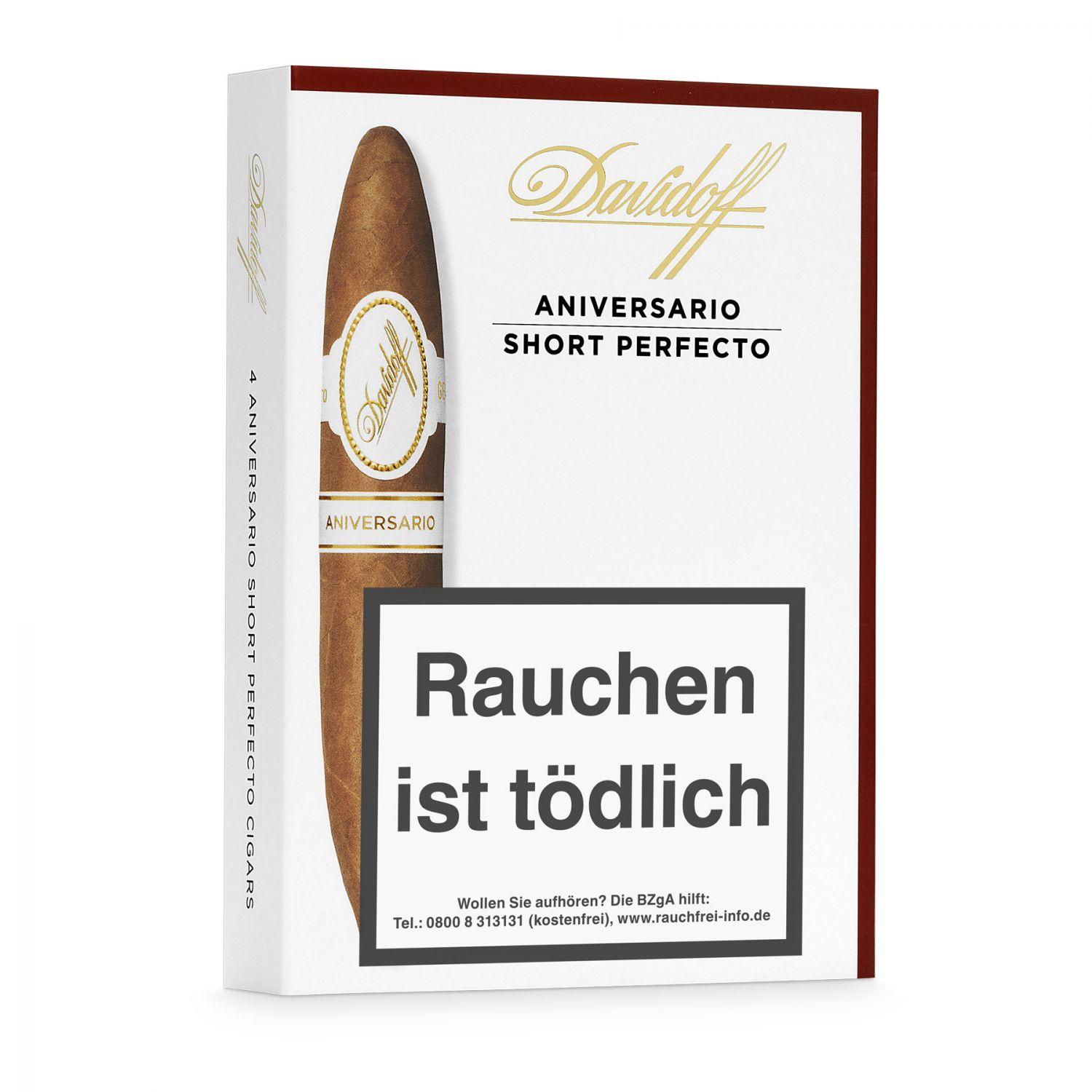 Davidoff »Aniversario« Short Perfecto, 4er Schachtel