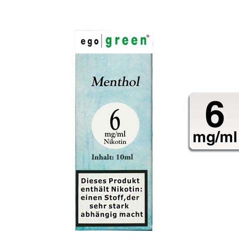 Ego Green E-Liquid Menthol 6mg Nikotin