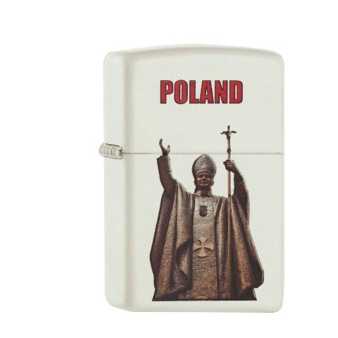 Zippo Weiß matt Johannes Paul II