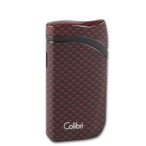 Colibri Cigarrenfeuerzeug Schrägflamme Falcon 2 Carbon rot