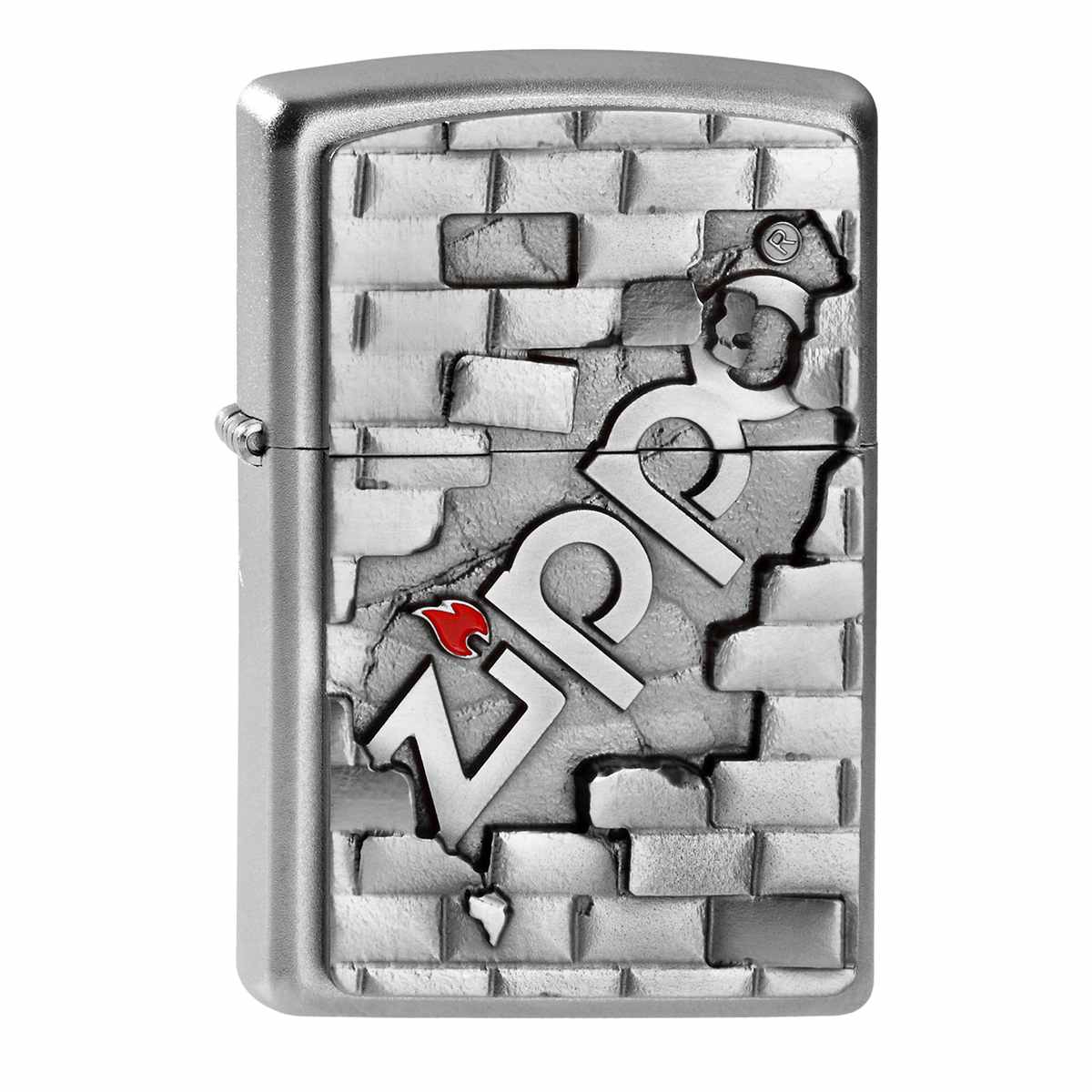 Zippo Chrom satiniert The Wall