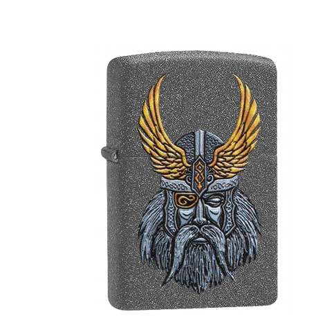 Zippo Iron Stone Odin Head Design