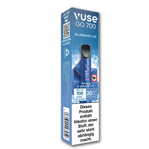 E-Zigarette Vuse Go 700 Blueberry Ice 20mg Nikotin