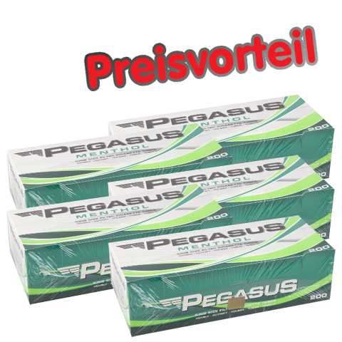 5 x Pegasus Menthol Filterhülsen, 200er