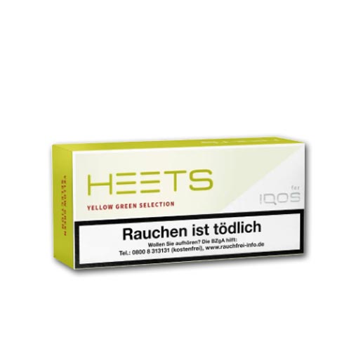 Heets Yellow Green Selection Tobacco Sticks