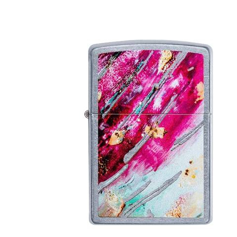 Zippo Street Chrom Mosaik Pink