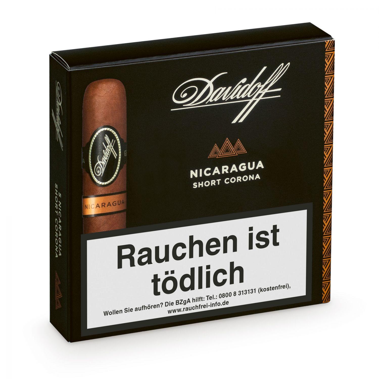 Davidoff »Nicaragua« Short Corona, 5er Schachtel