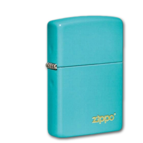 Zippo Flat Turquoise Zippo Logo