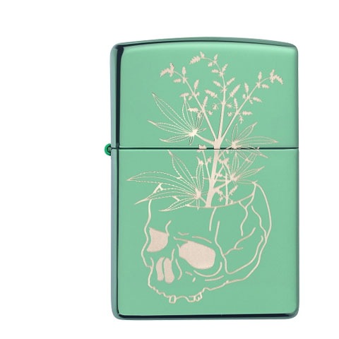 Zippo Chameleon Botanical Design