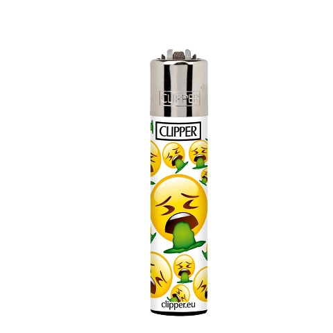 Einwegfeuerzeug Clipper Emojis 2 - Spuckender Smiley