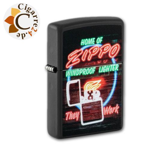 Zippo Schwarz matt Zippo Design