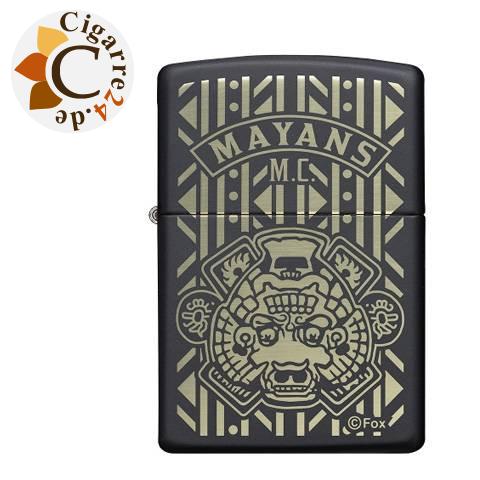 Zippo Schwarz matt Mayans M.C.