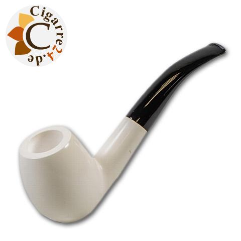 Meerschaumpfeife Block Bent Large glatt