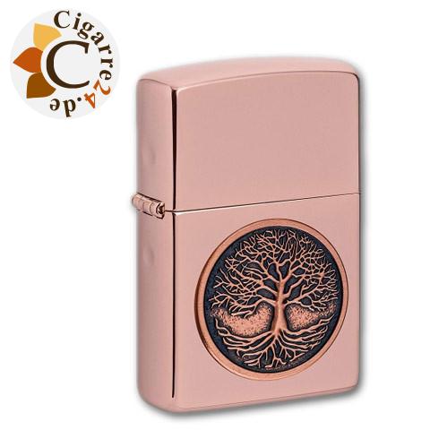 Zippo Roségold poliert Tree of Life