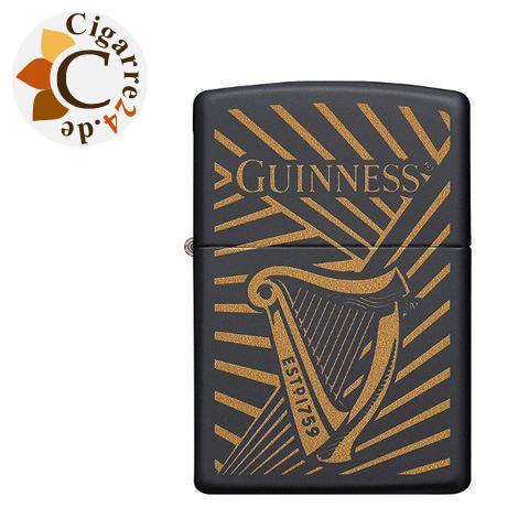 Zippo Schwarz matt Guinness Harp