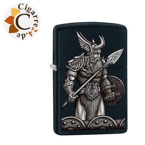 Zippo Schwarz matt Odin Design