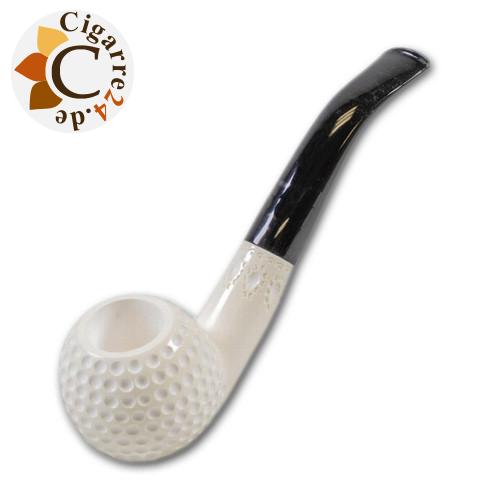 Meerschaumpfeife Block Golf Medium graviert